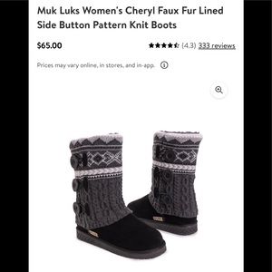 Muk Luks Faux Fur Boots